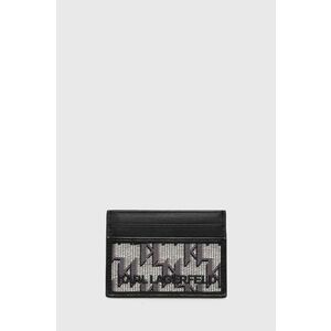 Puzdro na karty Karl Lagerfeld pánsky, čierna farba vyobraziť