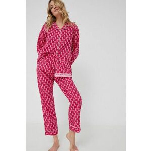 Bavlnené pyžamo Answear Lab ružová farba, bavlnená vyobraziť