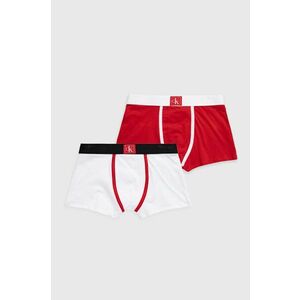 Detské boxerky Calvin Klein Underwear (2-pak) červená farba vyobraziť