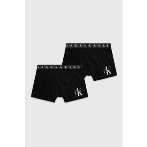 Detské boxerky Calvin Klein Underwear (2-pak) čierna farba vyobraziť