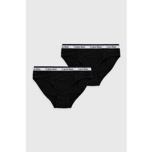 Detské nohavičky Calvin Klein Underwear (2-pak) čierna farba vyobraziť