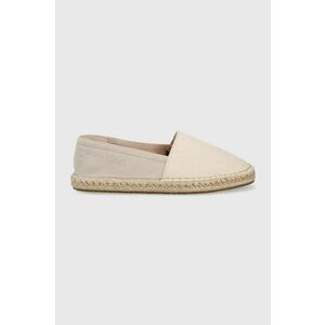 Espadrilky Calvin Klein béžová farba, vyobraziť