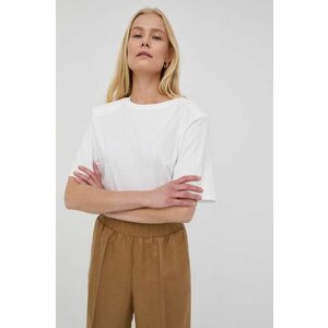 Bavlnené tričko Birgitte Herskind biela farba, vyobraziť
