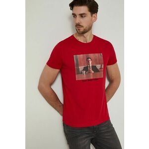 Bavlnené tričko Medicine červená farba, s potlačou vyobraziť