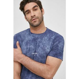 Bavlnené tričko Manuel Ritz tmavomodrá farba, s potlačou vyobraziť