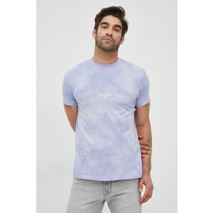 Bavlnené tričko Manuel Ritz fialová farba, s potlačou vyobraziť