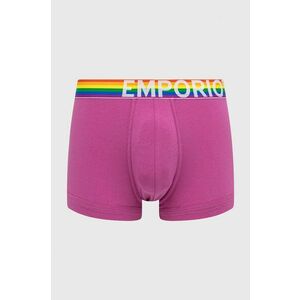 Boxerky Emporio Armani Underwear pánske, fialová farba vyobraziť