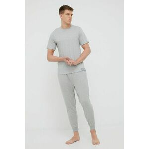 Pyžamové nohavice Calvin Klein Underwear pánske, šedá farba, jednofarebná vyobraziť