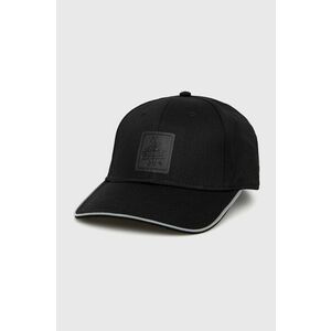 Bavlnená čiapka RefrigiWear čierna farba, s nášivkou vyobraziť