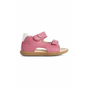 Detské kožené sandále Geox ružová farba vyobraziť