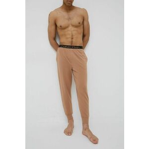 Tepláky Calvin Klein Underwear pánske, hnedá farba, jednofarebné vyobraziť