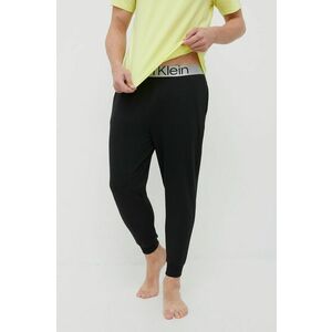 Pyžamové nohavice Calvin Klein Underwear pánske, čierna farba, jednofarebná vyobraziť