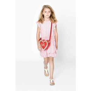 Dievčenské šaty Michael Kors červená farba, mini, áčkový strih vyobraziť