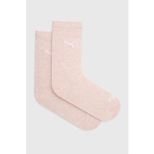 Ponožky Puma (2-pak) 90795709 dámske, ružová farba vyobraziť