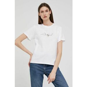 Bavlnené tričko Answear Lab biela farba, vyobraziť