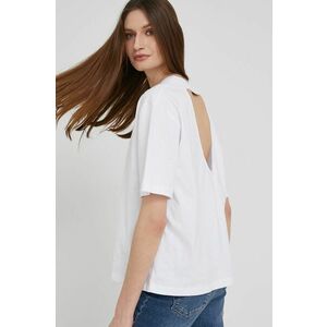 Bavlnené tričko Answear Lab biela farba, holý chrbát vyobraziť