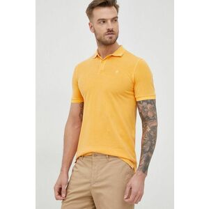 Polo tričko Manuel Ritz pánske, oranžová farba, jednofarebné vyobraziť