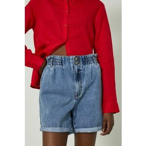 Rifľové krátke nohavice Medicine dámske, jednofarebné, vysoký pás vyobraziť