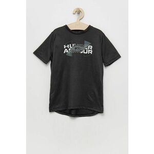 Detské tričko Under Armour 1361777 čierna farba, s potlačou vyobraziť