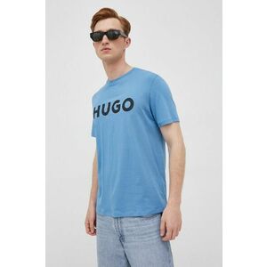 Bavlnené tričko HUGO s potlačou vyobraziť