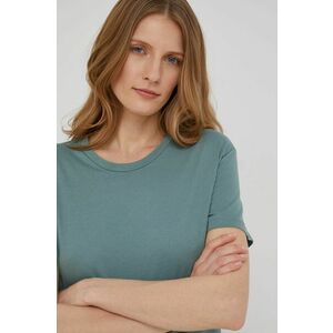 Bavlnené tričko Answear Lab tyrkysová farba, vyobraziť