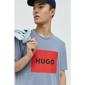 Bavlnené tričko HUGO s potlačou vyobraziť