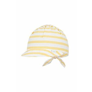 Detská čiapka Broel žltá farba biela, z tenkej pleteniny, bavlnená vyobraziť