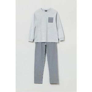 Detské pyžamo OVS šedá farba, jednofarebná vyobraziť