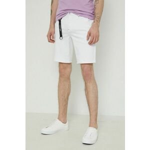 Rifľové krátke nohavice Medicine pánske, biela farba, vyobraziť
