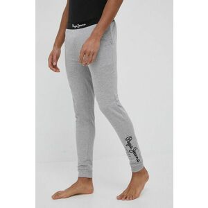 Pyžamové nohavice Pepe Jeans Enjo pánske, šedá farba, s potlačou vyobraziť