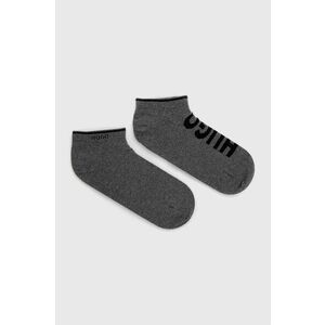 Ponožky HUGO pánske, šedá farba vyobraziť