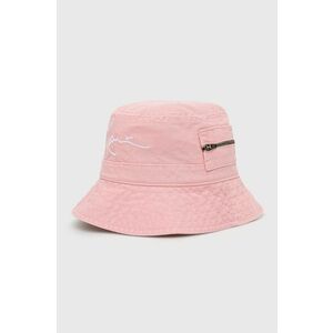 Bavlnený klobúk Karl Kani KA2210221-rose, ružová farba, bavlnený vyobraziť