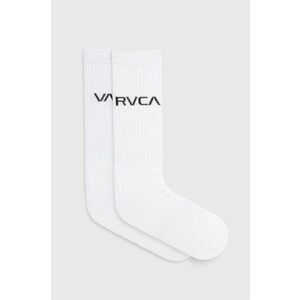Ponožky RVCA pánske, biela farba vyobraziť
