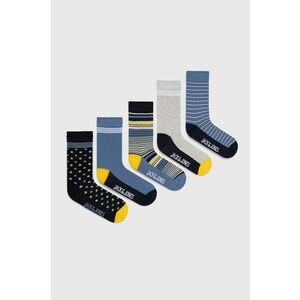 Detské ponožky Jack & Jones (5-pak) tmavomodrá farba vyobraziť