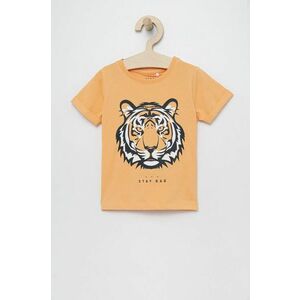 Detské tričko Name it oranžová farba, s potlačou vyobraziť