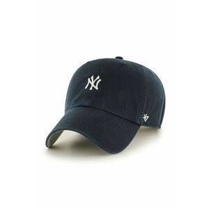 Čiapka 47brand MLB New York Yankees čierna farba, s nášivkou vyobraziť