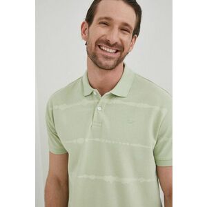 Bavlnené polo tričko Pepe Jeans Farrell zelená farba, vzorované vyobraziť