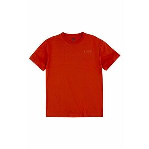 Detské bavlnené tričko Levi's červená farba, jednofarebný vyobraziť
