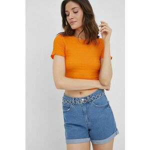 Tričko Vero Moda dámsky, oranžová farba, vyobraziť