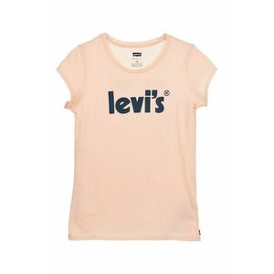 Detské bavlnené tričko Levi's oranžová farba, vyobraziť