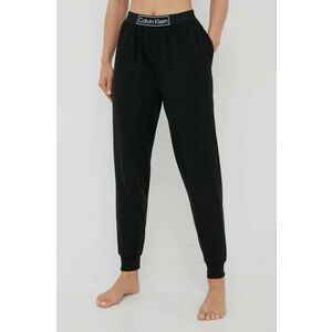 Pyžamové nohavice Calvin Klein Underwear dámske, čierna farba, vyobraziť