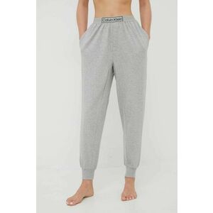 Pyžamové nohavice Calvin Klein Underwear dámske, šedá farba, vyobraziť