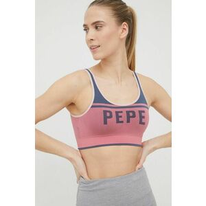 Podprsenka Pepe Jeans ružová farba, vzorovaná vyobraziť