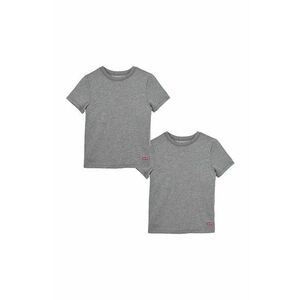 Detské tričko Levi's šedá farba, jednofarebné vyobraziť