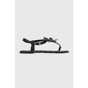 Kožené sandále Tommy Hilfiger dámske, čierna farba, vyobraziť