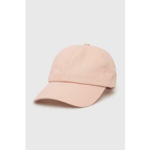 Bavlnená čiapka Outhorn ružová farba, jednofarebná vyobraziť