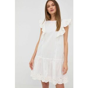 Šaty Marella biela farba, mini, rovný strih vyobraziť