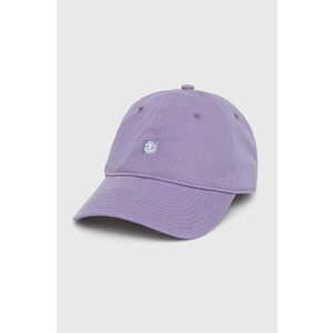 Bavlnená čiapka Element fialová farba, jednofarebná vyobraziť