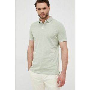 Bavlnené polo tričko Marc O'Polo zelená farba, jednofarebné vyobraziť