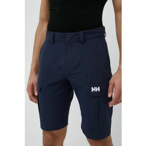 Turistické šortky Helly Hansen pánske, tmavomodrá farba, vyobraziť